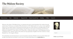 Desktop Screenshot of malonesociety.com